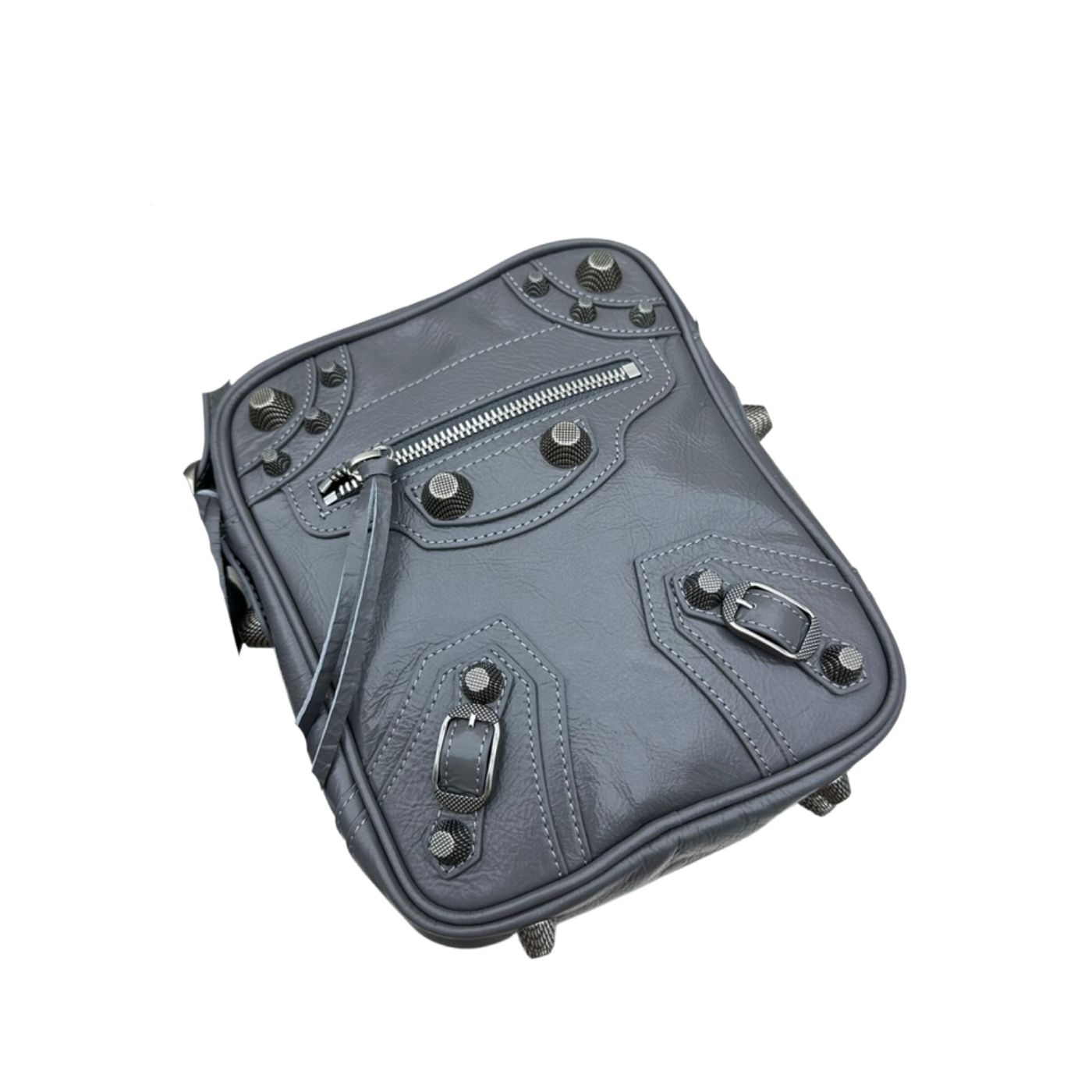 Ba1en*iaga Le Cagole Crossbody Bag Black/Grey For Women‎ 7.8in/19.8cm