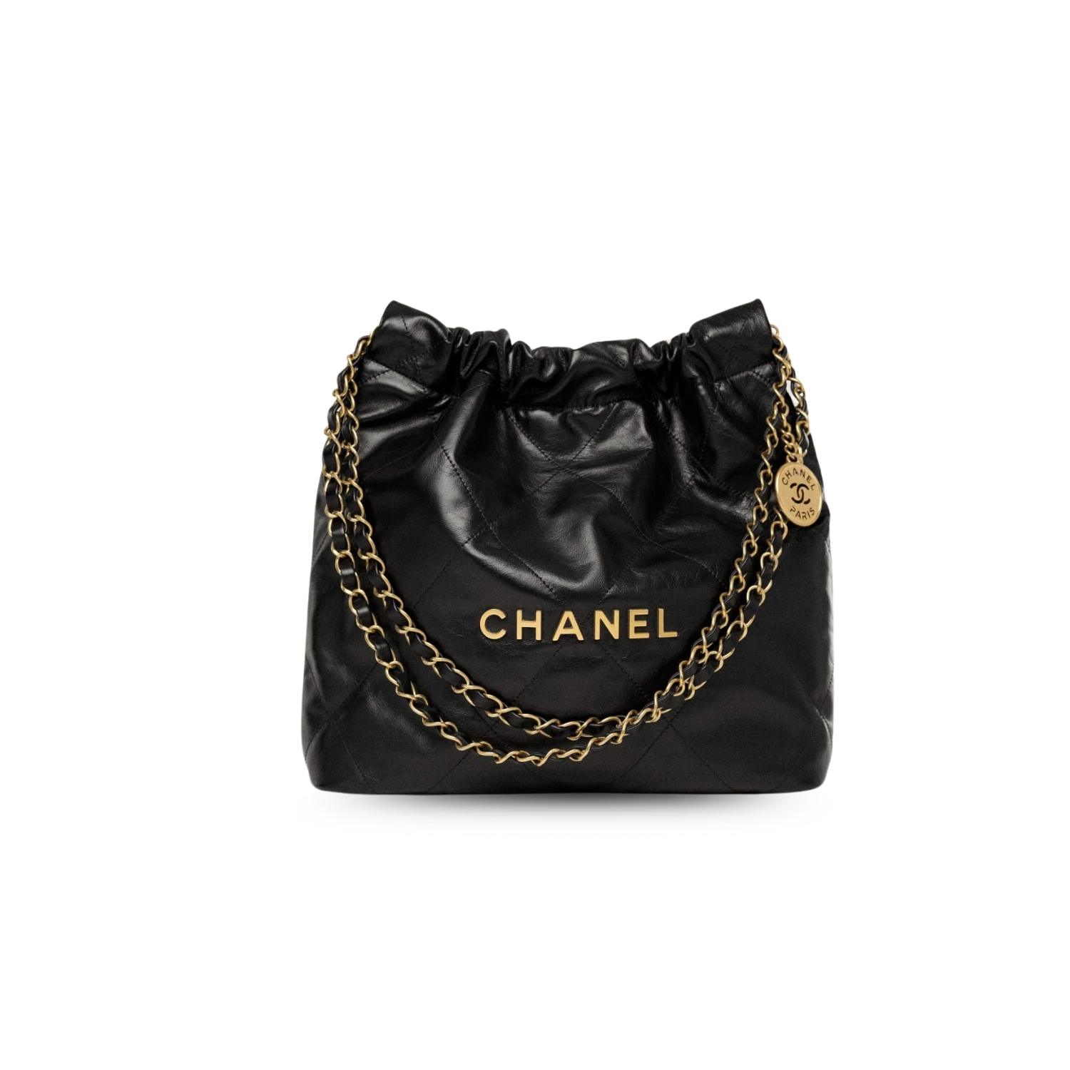 Ch**el 22 Small Handbag Black For Women 37cm/14.4in AS3260 B08037 94305