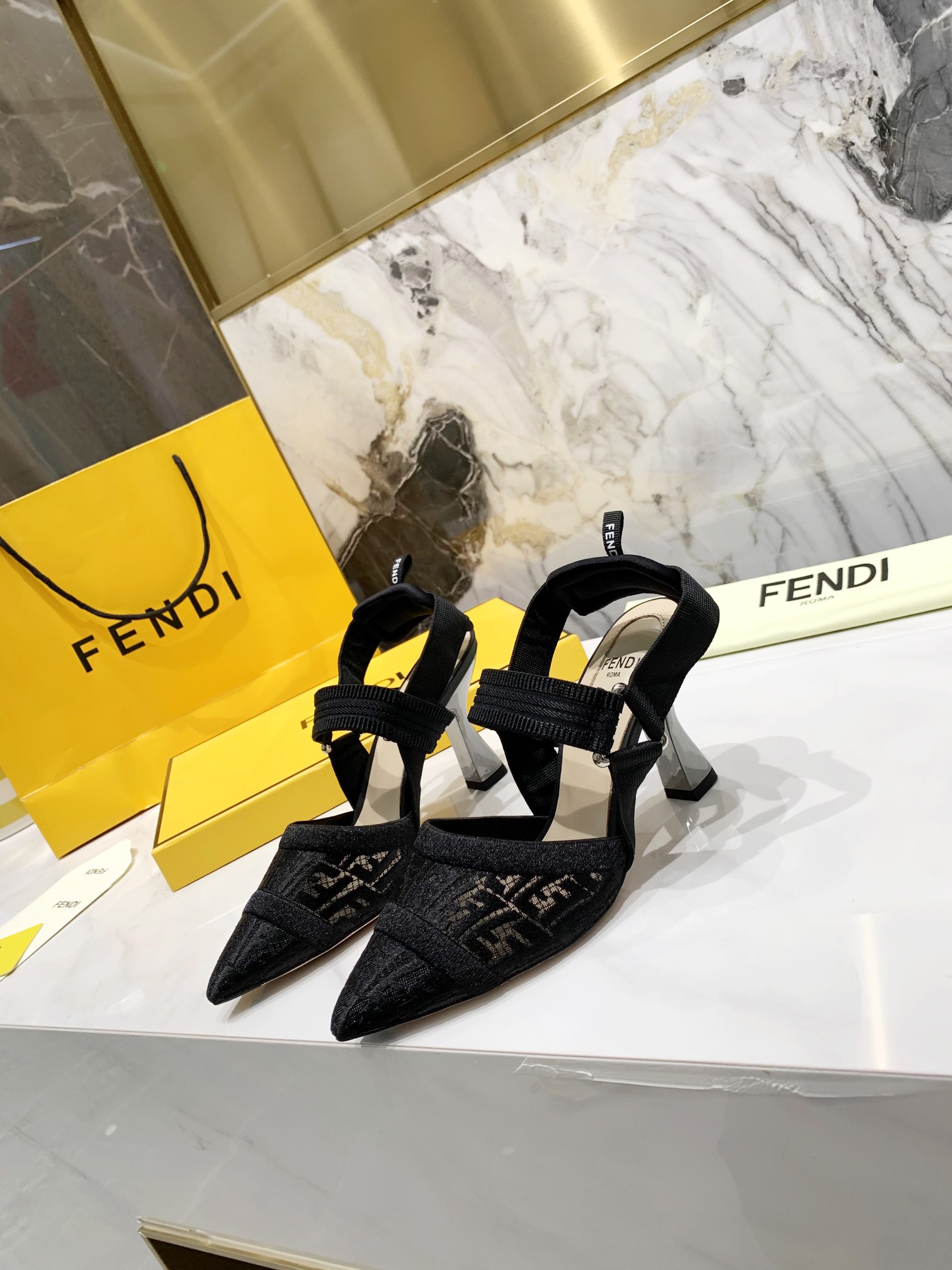 F**di Colibri Micromesh Black For Women FF