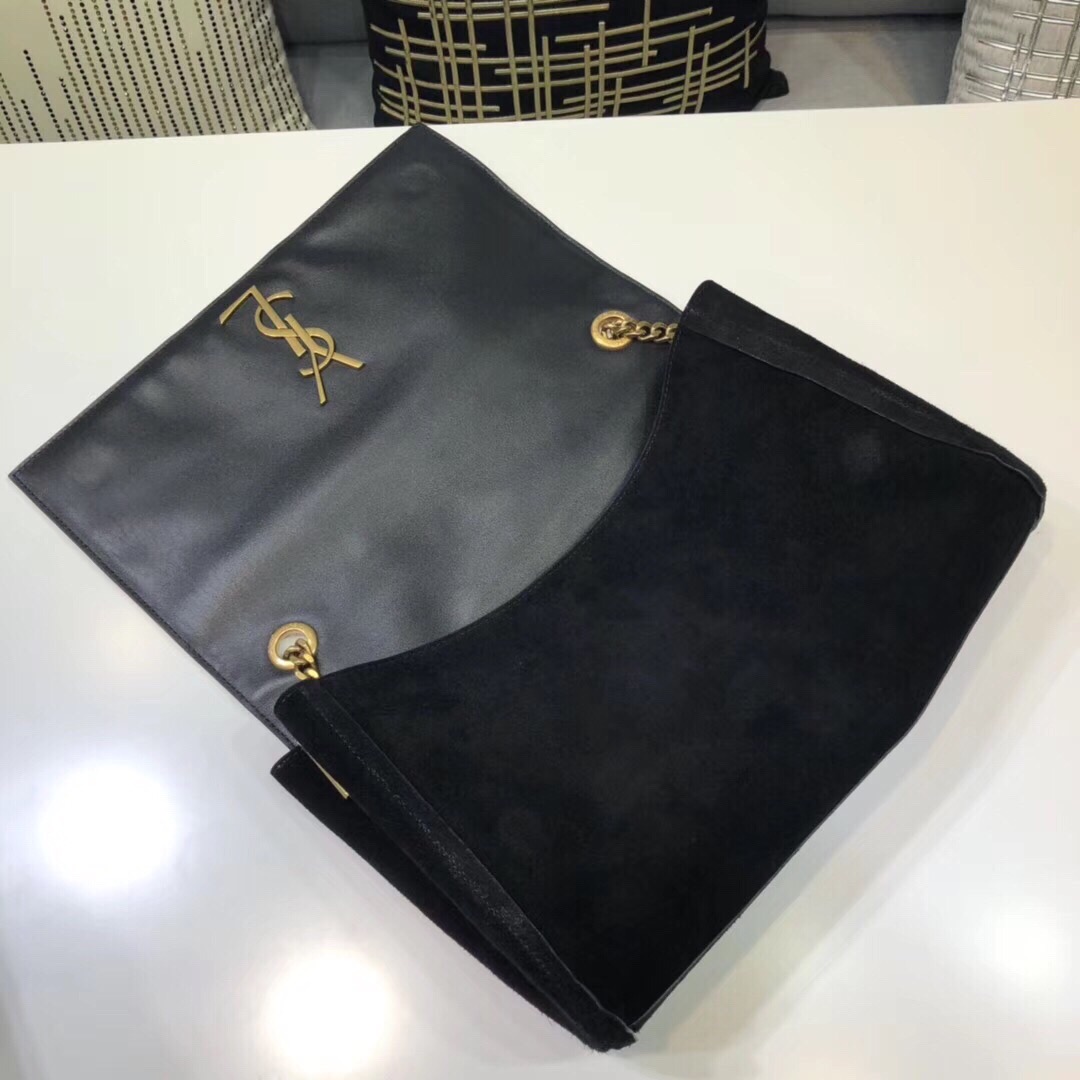Sa1nt Lau*nt Kate Medium Reversible Chain Bag Black For Women 28.5in/11.2cm Y51 5538040UD7W1000