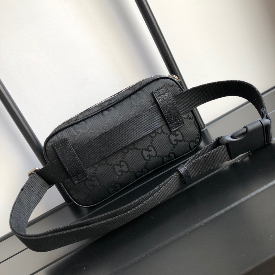 Gvc*1 Gvc*1 Off The Grid Belt Bag Black GG ECONYL® For Men 9.5in/24cm GG 631341 H9HBN 1000