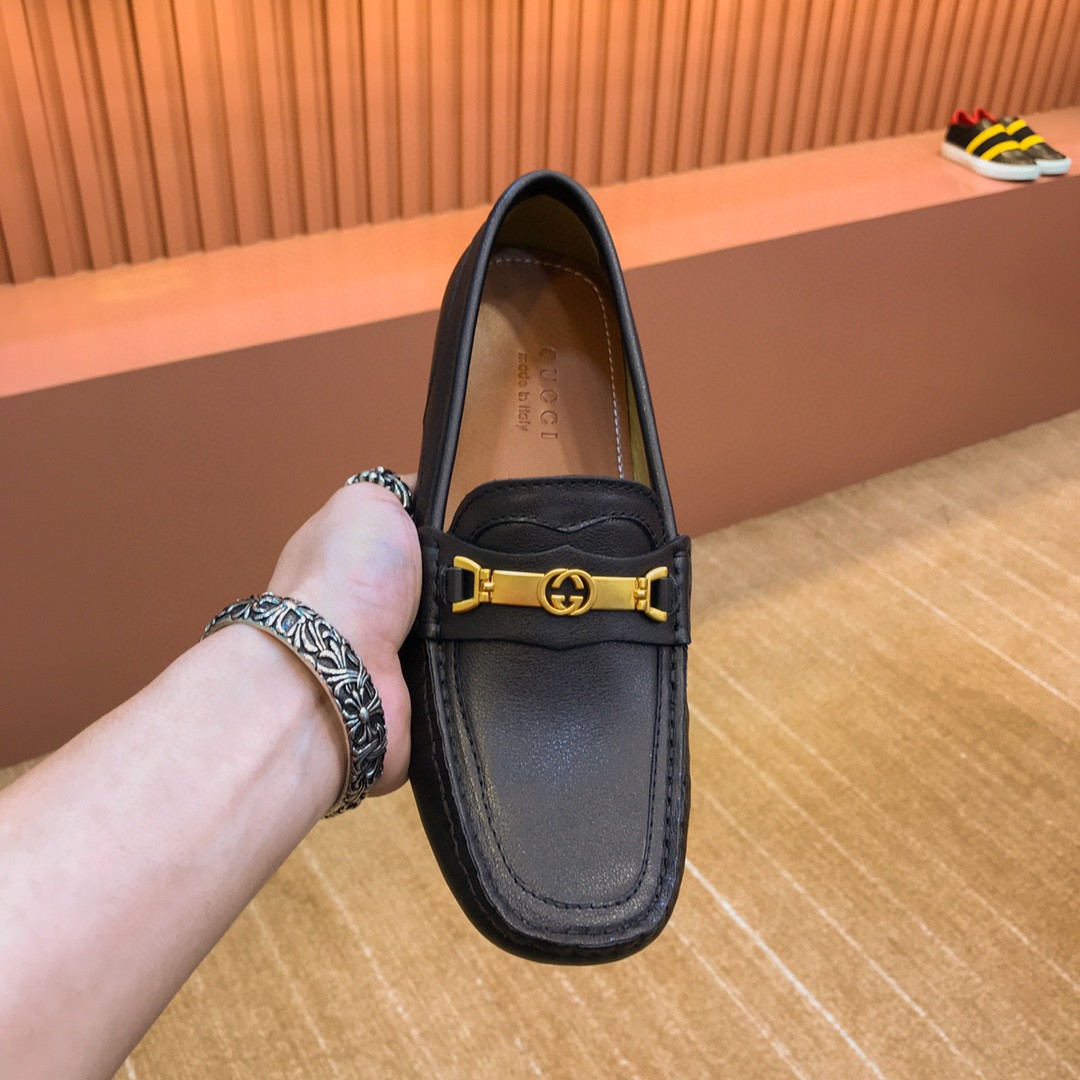 Gvc*1 Men’s Loafer With Interlocking G Horsebit Black For Men 655519