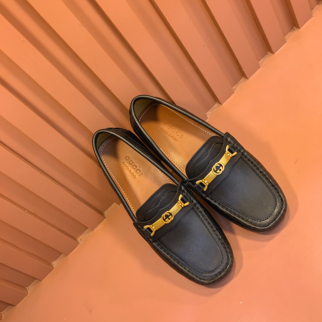 Gvc*1 Men’s Loafer With Interlocking G Horsebit Black For Men 655519