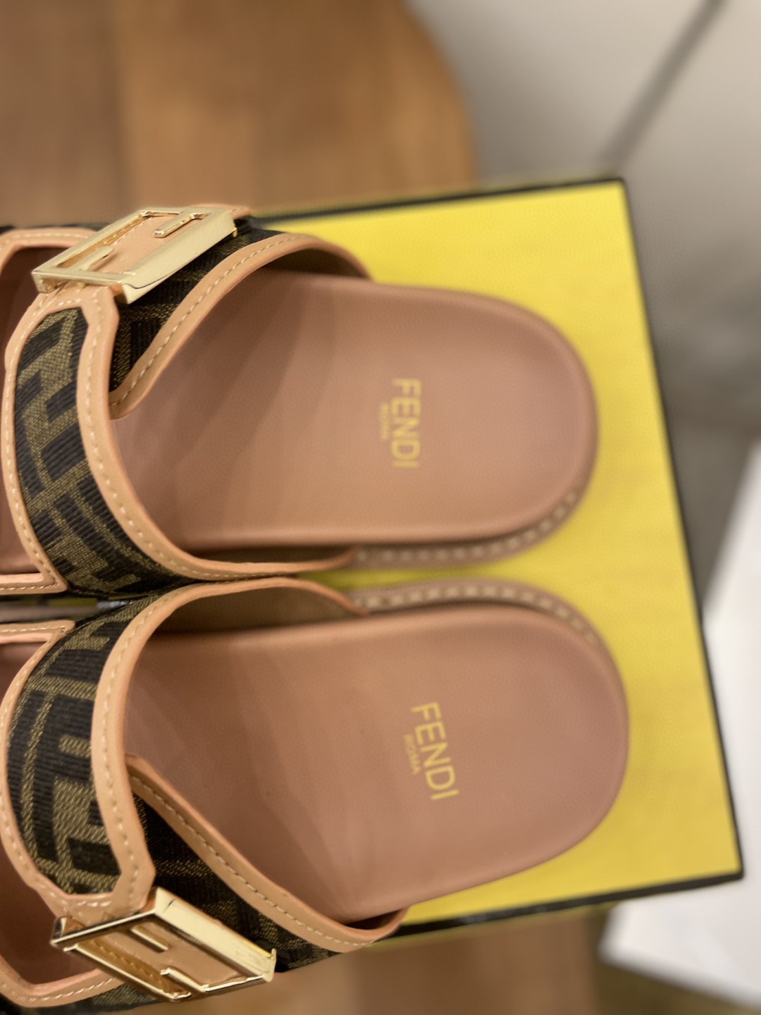 F**di Feel Slides Dark Pink For Women